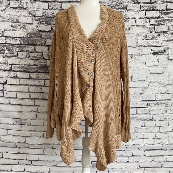 Free People Sweaters - Free People Cable Knit Cardigan